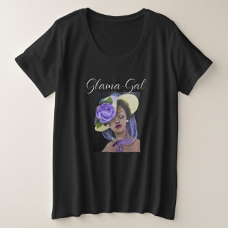 Plus Size Basic T-Shirt für Damen