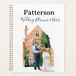 Plus Size Black Couple Wedding Notes Planer