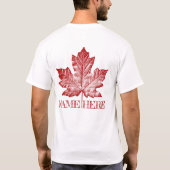 Plus Size Canada Shirt Personalisiert Retro T - Sh (Rückseite)