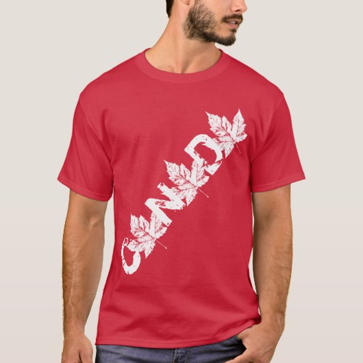 Plus Size Canada Shirt Personalisiert Retro T - Sh (Vorderseite)