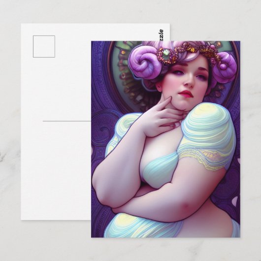 Plus Sized Beauddess Postcard Postkarte (Vorne/Hinten)
