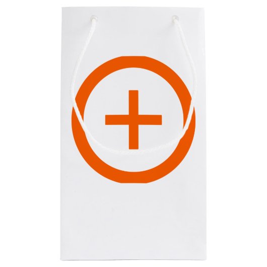 Plus-Symbol- und Symbol-Gifttasche Kleine Geschenktüte (Rückseite)