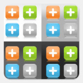 Plus Symbole Sticker (Vorderseite)