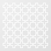 Plus verkörpertes Oberflächenmuster Fensteraufkleber (Blatt)