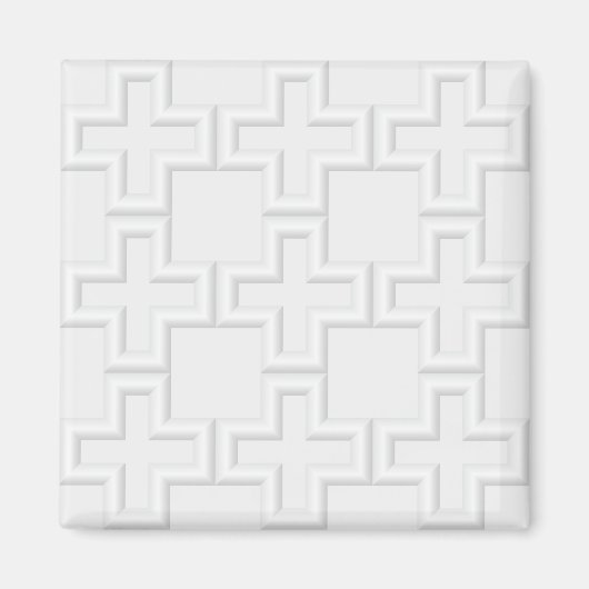Plus verkörpertes Oberflächenmuster Magnet (Vorne)