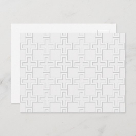Plus verkörpertes Oberflächenmuster Postkarte (Vorne/Hinten)