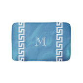 Plüsch-Grieche-Schlüssel Badematte (Vorderseite)