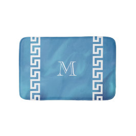 Plüsch-Grieche-Schlüssel Badematte