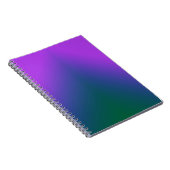 Plüsch-Pfau-Ombre Notizblock (Rechte Seite)
