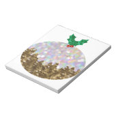 Plüsch-Weihnachtspuddings Notizblock (Rotiert)