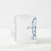 Plusee! Mattiertes Glas 10oz Mattglastasse (Vorderseite Links)