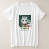Plusgrößen-T - Shirt mit Opossum (Design vorne)