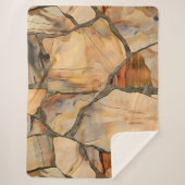 Plush Anpassbarer Sherpa-Fleece-Thread Sherpadecke (Vorderseite)