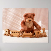 Plush Bear and Toyota Train Poster (Vorne)