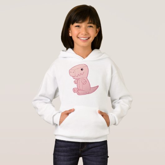 Plush Cute T-Rex Hoodie (Vorne ganz)
