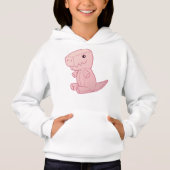 Plush Cute T-Rex Hoodie (Vorderseite)