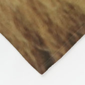 Plush Lion Head Foto Fleecedecke (Ecke)