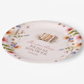 Plush Pink Storybooks Brautparty Party Pappteller (Schrägansicht)