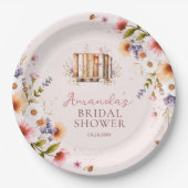 Plush Pink Storybooks Brautparty Party Pappteller (Vorderseite)