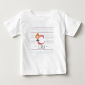 Plush Plink and Ballerina Letter C Toddler Baby T-shirt (Vorderseite)