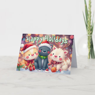 Plush Toy Christmas Card Feiertagskarte