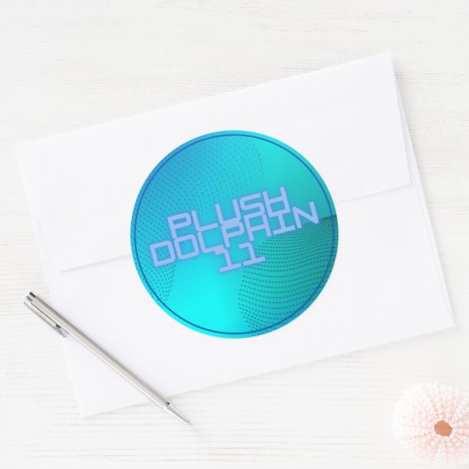 Plushdolphin11 Rundsticker Runder Aufkleber (Umschlag)