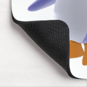 Plushie blauer Toon Pinguin Mousepad (Ecke)