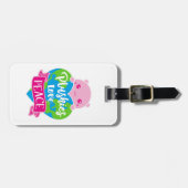 Plushies Liebe Frieden | Niedlich Kawaii Heart Ear Gepäckanhänger (Vorderseite horizontal)