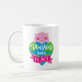 Plushies Liebe Frieden | Niedlich Kawaii Heart Ear Kaffeetasse