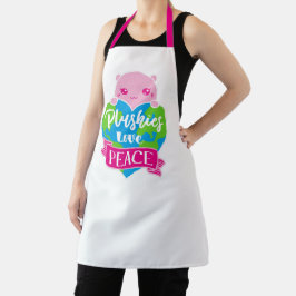 Plushies Liebe Frieden | Niedlich Kawaii Heart Ear Schürze