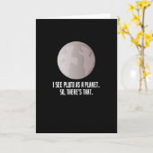 Pluto als Planet Karte (Gelbe Blume)