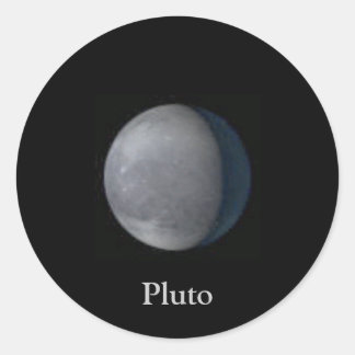 Pluto-Aufkleber Runder Aufkleber