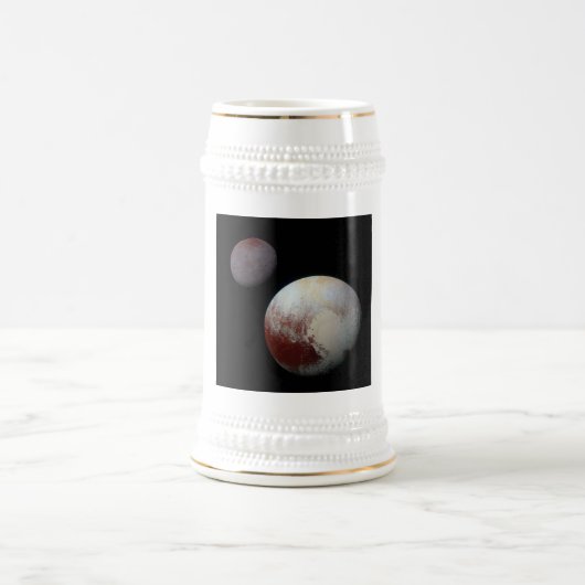 Pluto & Charon 9. oder Zwarf-Planet-Sonnensystem Bierglas (Mittel)