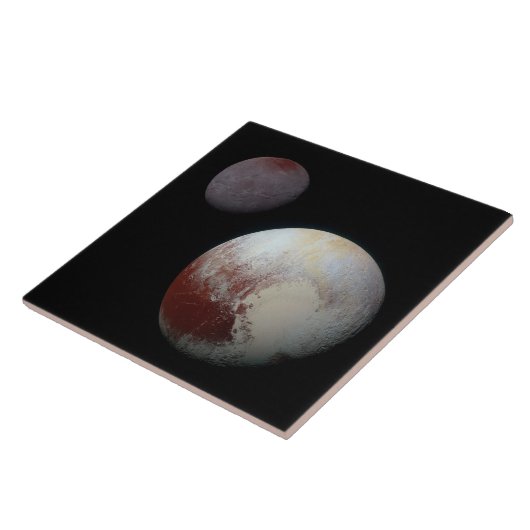 Pluto & Charon 9. oder Zwarf-Planet-Sonnensystem Fliese (Seite)