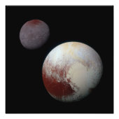 Pluto & Charon 9. oder Zwarf-Planet-Sonnensystem Fotodruck (Vorne)
