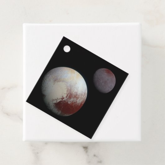 Pluto & Charon 9. oder Zwarf-Planet-Sonnensystem Geschenkanhänger (Beispiel)