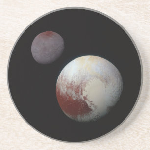 Pluto & Charon 9. oder Zwarf-Planet-Sonnensystem Getränkeuntersetzer