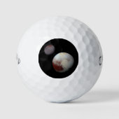Pluto & Charon 9. oder Zwarf-Planet-Sonnensystem Golfball (Vorderseite)
