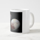 Pluto & Charon 9. oder Zwarf-Planet-Sonnensystem Jumbo-Tasse (Vorderseite Rechts)