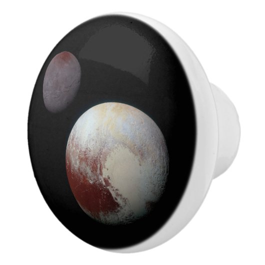 Pluto & Charon 9. oder Zwarf-Planet-Sonnensystem Keramikknauf (Rechts)