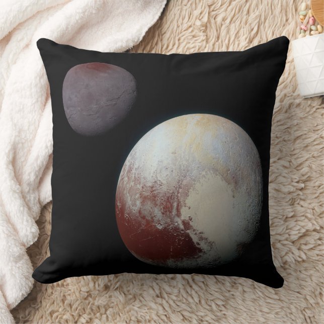 Pluto & Charon 9. oder Zwarf-Planet-Sonnensystem Kissen (Decke)
