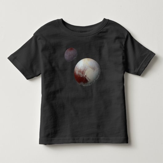 Pluto & Charon 9. oder Zwarf-Planet-Sonnensystem Kleinkind T-shirt (Vorderseite)