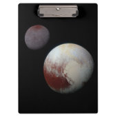 Pluto & Charon 9. oder Zwarf-Planet-Sonnensystem Klemmbrett (Vorderseite)