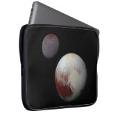 Pluto & Charon 9. oder Zwarf-Planet-Sonnensystem Laptopschutzhülle (Vorne Rechts)