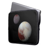 Pluto & Charon 9. oder Zwarf-Planet-Sonnensystem Laptopschutzhülle (Vorderseite Links)