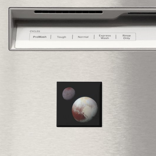 Pluto & Charon 9. oder Zwarf-Planet-Sonnensystem Magnet (In Situ (Geschirrspüler))