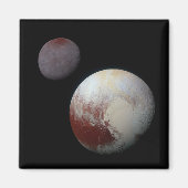 Pluto & Charon 9. oder Zwarf-Planet-Sonnensystem Magnet (Vorne)