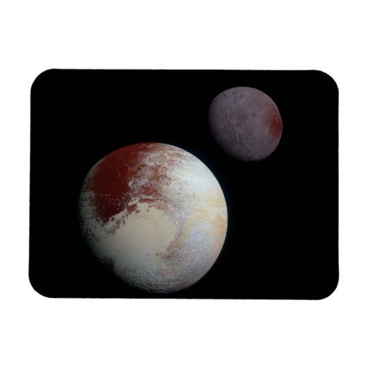 Pluto & Charon 9. oder Zwarf-Planet-Sonnensystem Magnet (Horizontal)