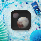 Pluto & Charon 9. oder Zwarf-Planet-Sonnensystem Pappteller (Party)