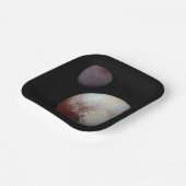 Pluto & Charon 9. oder Zwarf-Planet-Sonnensystem Pappteller (Gewinkelt)